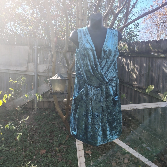 Mystic Dresses & Skirts - Blue Velvet 90's Skater Dress